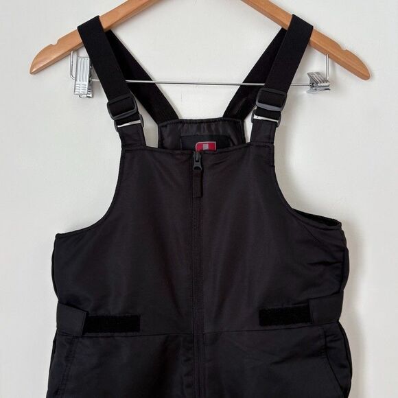 Swiss Tech Kids Snow Ski Suit Bib Overalls Pants Black Large (10-12) - Picture 3 of 8
